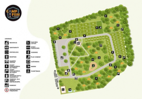 Camping CampFish, parcele kempingowe z własnym namiotem, przyczepą lub kamperem